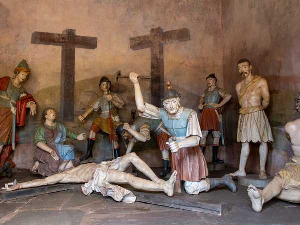 Congonhas do Campo - Una delle stazioni delle via crucis realizzate da Aleijadinho, con un realismo eccezionale