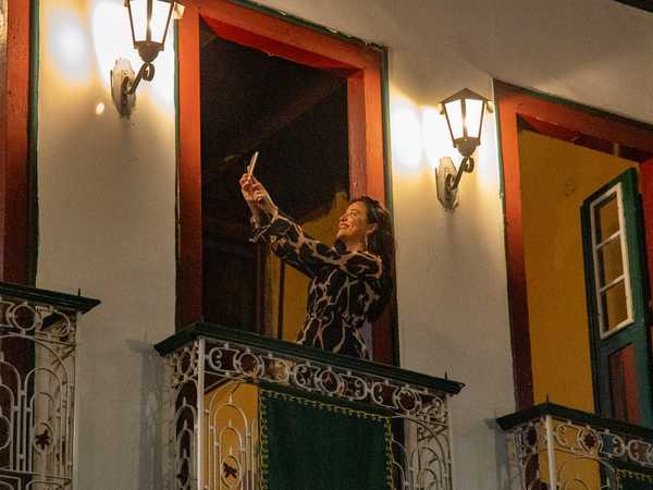 Selfie durante la Vesperata de Diamantina