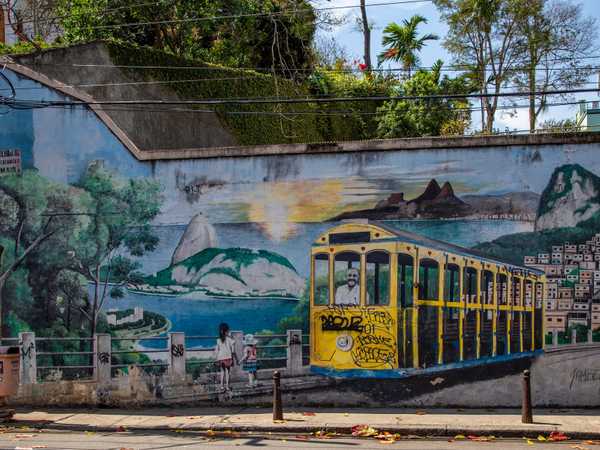 Rio de Janeiro - Murale nel quartiere Santa Teresa