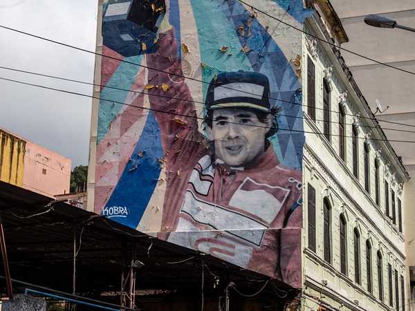 Rio de Janeiro - Murale in ricordo di Ayrton Senna