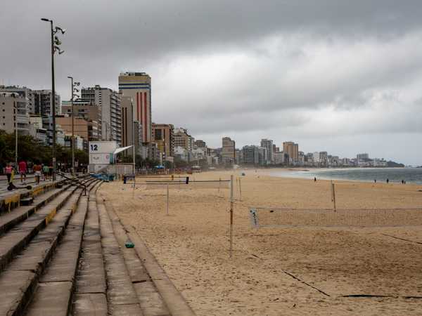 Rio de Janeiro - Praia de Ipanema deserta