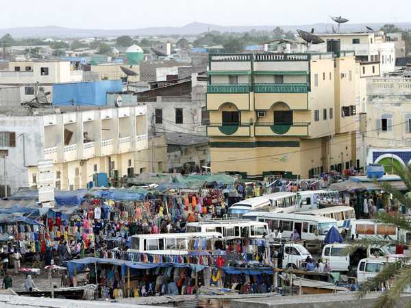 Djibouti Ville - vista dall'alto del Marché Central