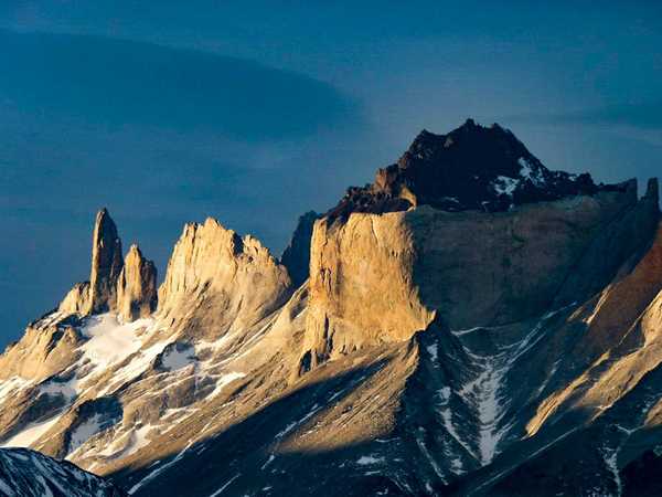Cerro Paine Grande al tramonto