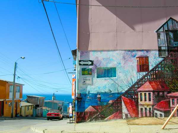 Valparaìso - Murale di Cerro Alegre