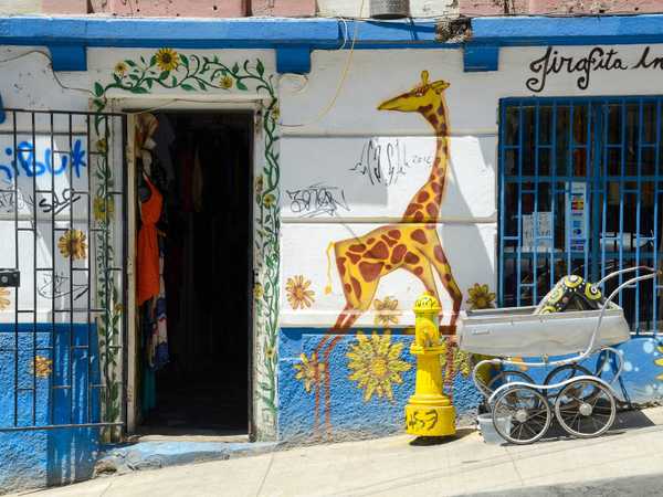 Valparaiso - il negozio di souvenir 'La girafita'