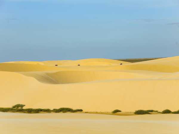 Non è il Sahara: dune di sabbia dorata dei piccoli lençois