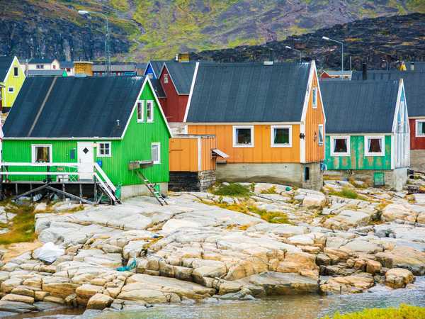 Casette colorate di Qeqertarsuaq