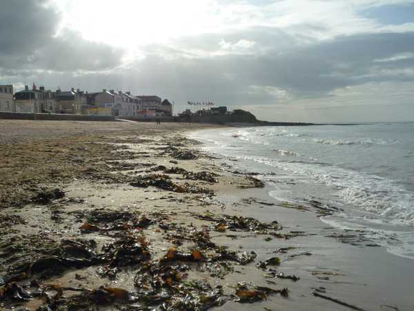 Utah Beach - sullo sfondo le case di Bernières sur Mer
