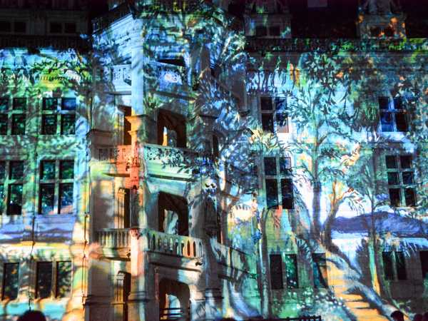 Spettacolo 'Son et lumière' nel castello di Blois