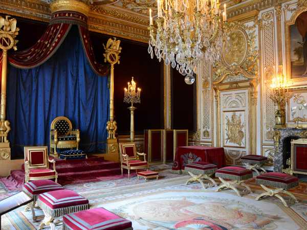 Palazzo reale di Fontainebleau - la sala del trono