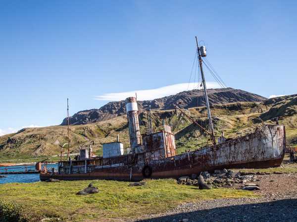 Grytviken - il relitto della nave baleniera argentina Petrel