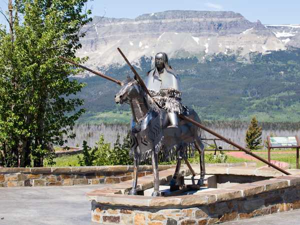Memoria dei guerrieri Blackfeet lungo la US 89