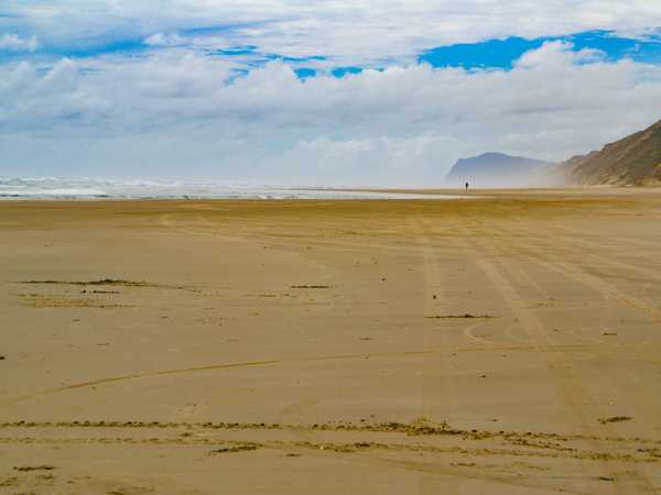 Penisola di Aupouri, '90 miles beach', una spiaggia lunga 150 km