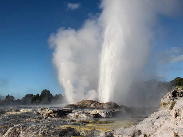 Regione di Rotorua - Whakarewarewa Geothermal Area, Pohutu Geyser e Prince of Wales Feathers Geyser