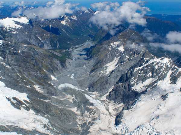 Fjordland National Park - vista dall'aereo