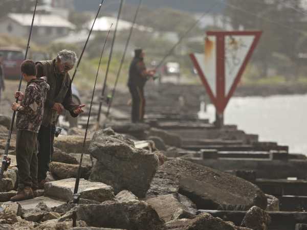 Pescatori sul Whanganui River