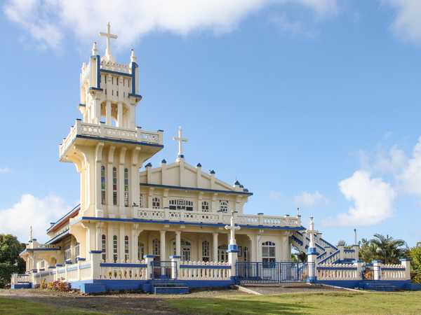 Una chiesa di Upolu