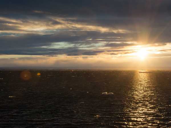 Tramonto nell'Hinlopen Strait